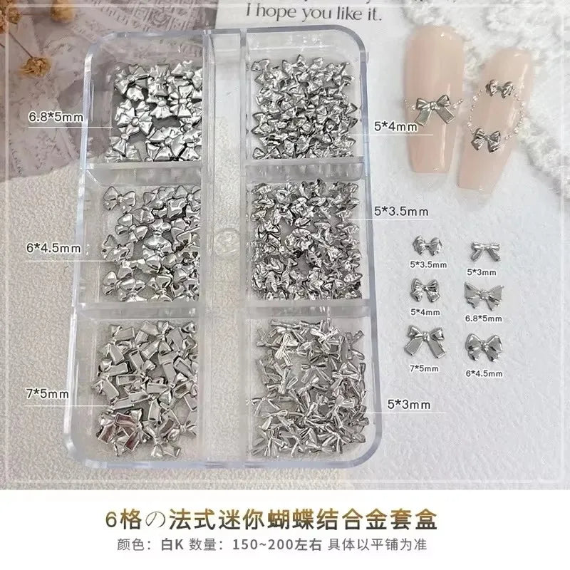 Ribbon Pearl Ball Nail Art Accessories Decorations Tools