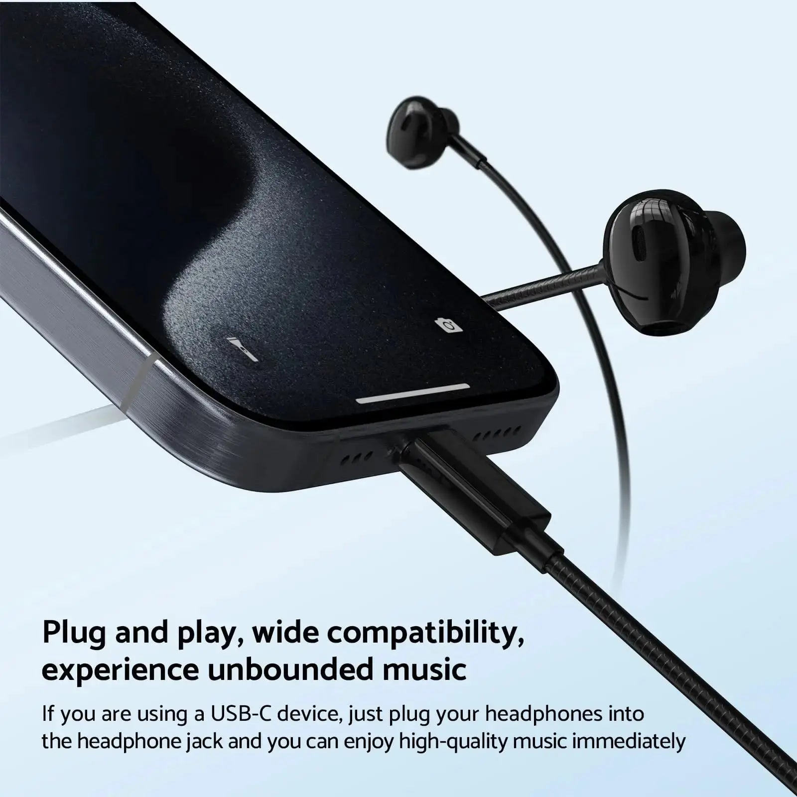 For Samsung Headphones HiFi Surround Sound In-ear USB Type C 3.5mm With wire control Wired Earplugs For Galaxy S24 S23 S22 Ultra Smart_Life_Tech