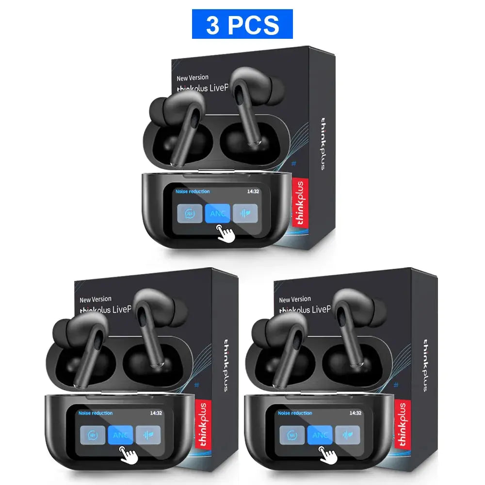 Original Thinkplus Wireless Bluetooth Earphones ANC Noise Reduction Earbuds HD Mic Call Gamer Headsets LED Touch Screen Control Smart_Life_Tech