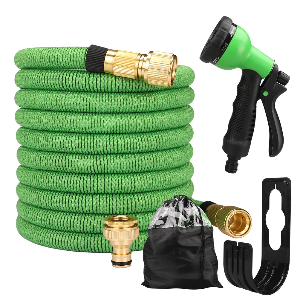 Expandable Magic High Pressure Car Cleaning Wash Hose With Spray Gun Set Outdoor Watering Irrigation Tool For Home Garden Plants
